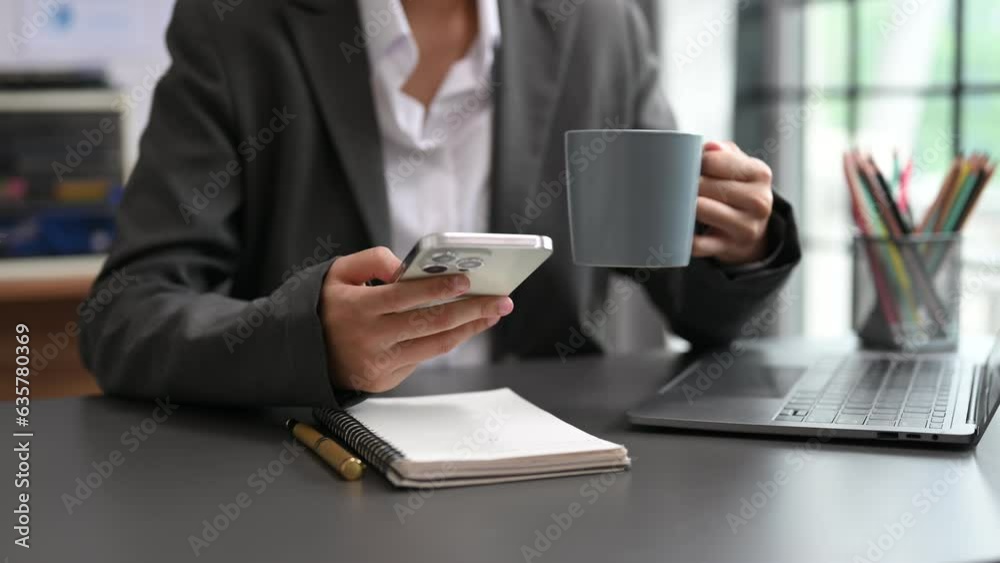 Business Woman using on smartphone and tablet at home as concept. Business Woman using on smartphone and tablet at home as concept.