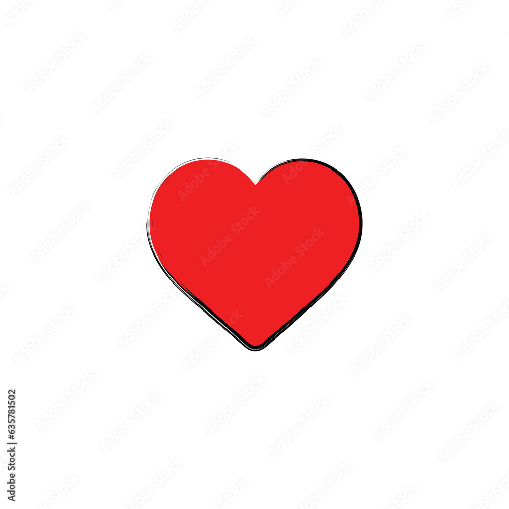 Heart Love Icon design and vector illustration.