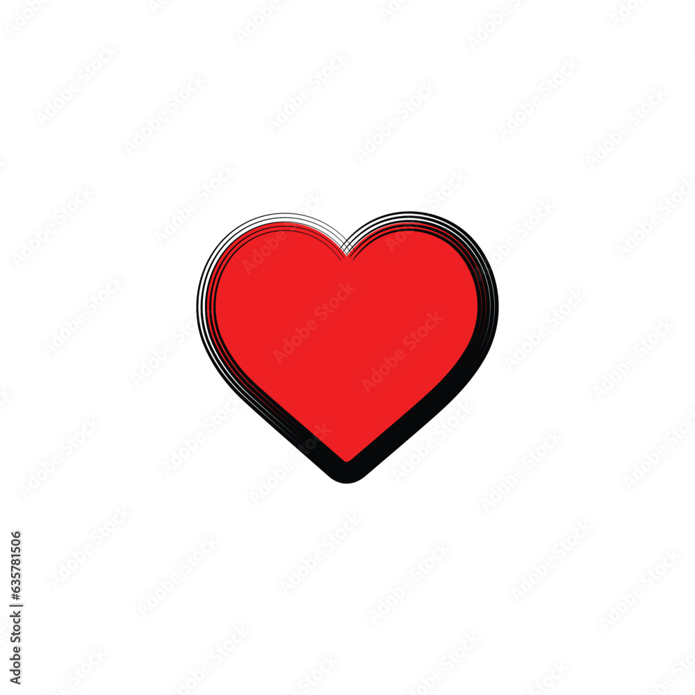 Heart Love Icon design and vector illustration. Heart Love Icon design and vector illustration.