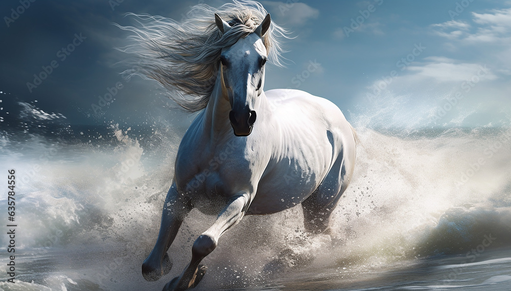 Obraz premium The Stunning Beauty of a Magnificent Horse