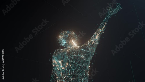 Digital bodies and glowing data