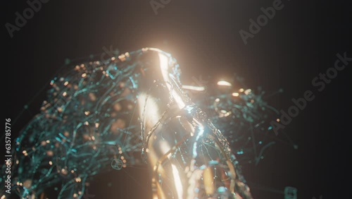 Digital bodies and glowing data
