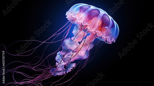 Big jellyfish in the depths...