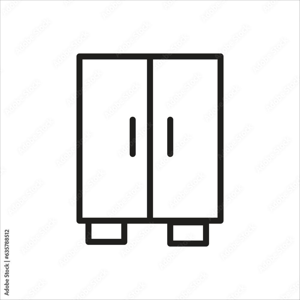 wardobe line vector icon template wardobe line vector icon template