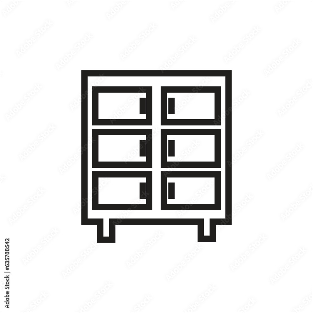 wardobe line vector icon template wardobe line vector icon template