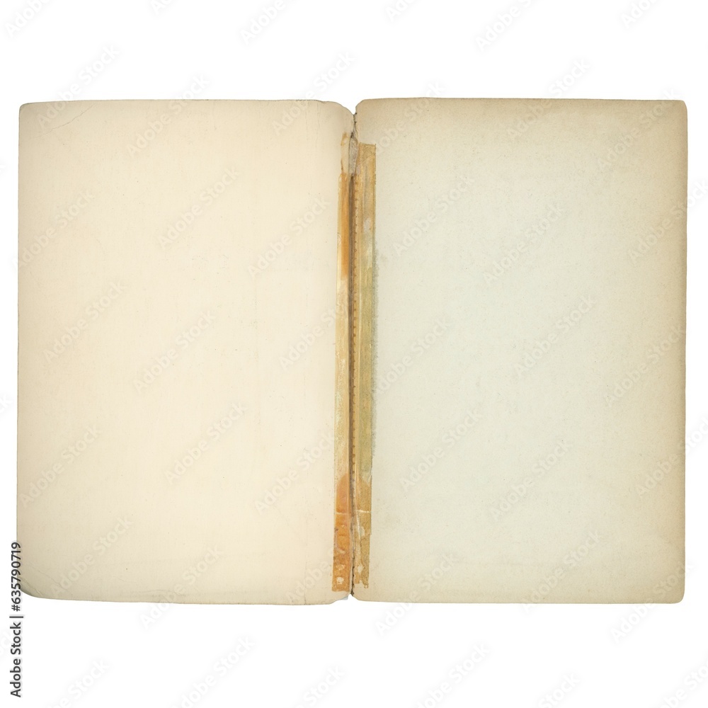 double page blank book isolated over white double page blank book isolated over white