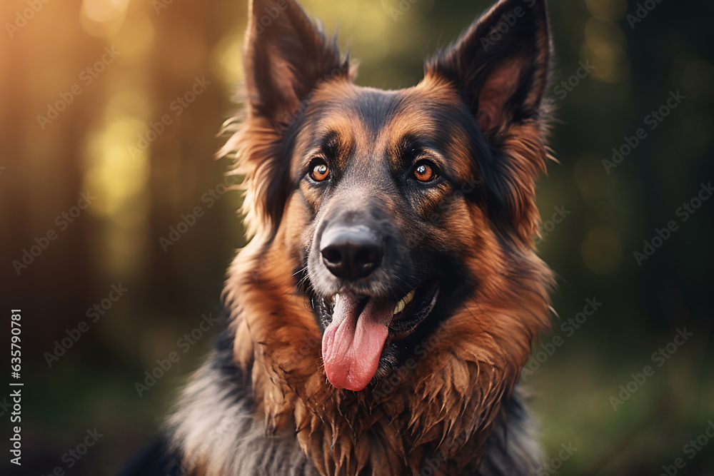 Portrait of a happy dog Portrait of a happy dog