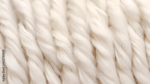 White wool texture background. Generative ai design.
