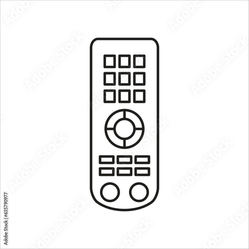 remote vector icon line template
