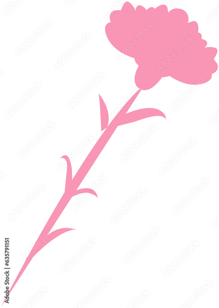 Fototapeta premium Carnation Flower Icon