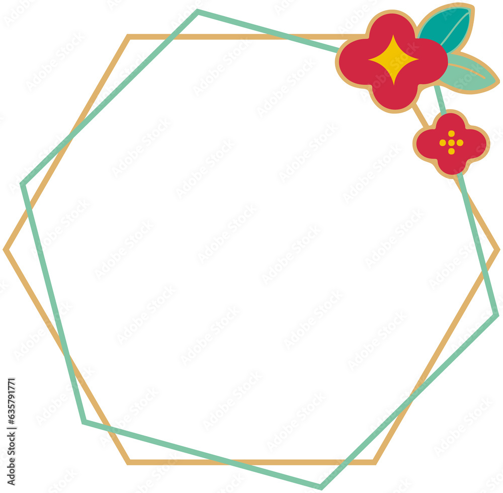 Obraz premium Floral Frame Icon