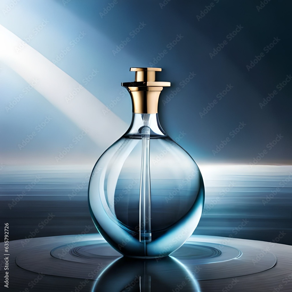 Combine the graceful curves of a perfume bottle with the intricate lines of laboratory glassware, creating a seamless fusion of art and science Combine the graceful curves of a perfume bottle with the intricate lines of laboratory glassware, creating a seamless fusion of art and science