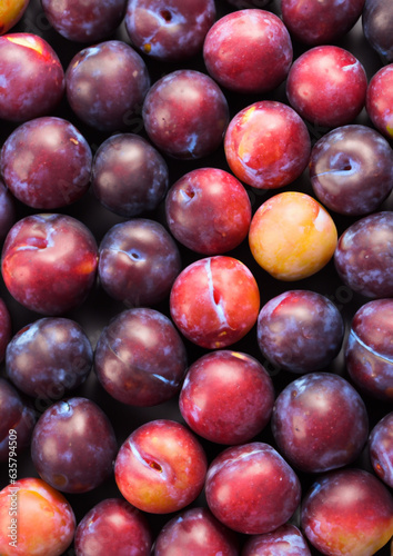 plums on market