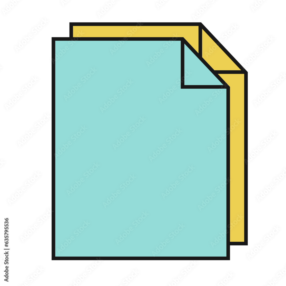 File documents line filled illustration File documents line filled illustration