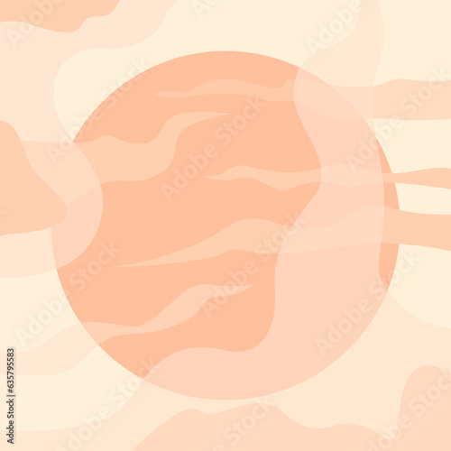 abstracrt sun peach color vector background