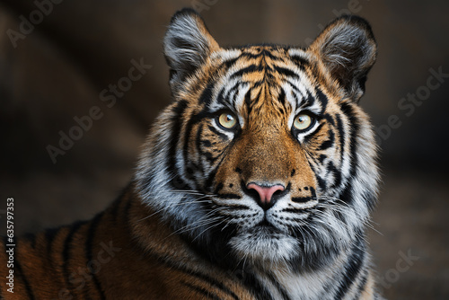 Fotomurale Sumatran tiger (Panthera tigris sumatrae) beautiful animal and his portrait