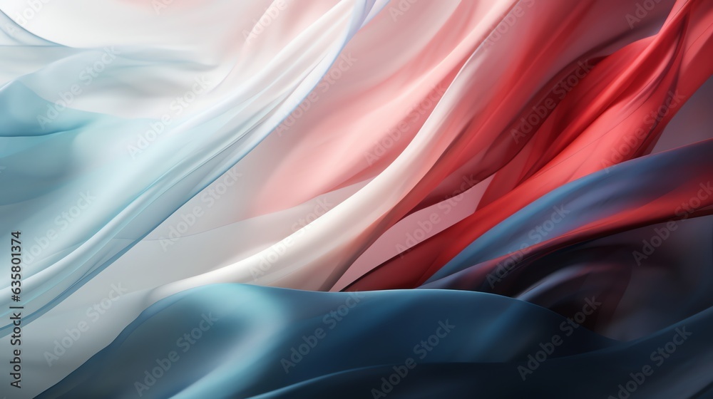 Obraz premium Close up of red, white, and blue background suitable for patriotic designs, 4th of July, American pride, and national holidays.