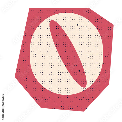 Magazine cutout letter O