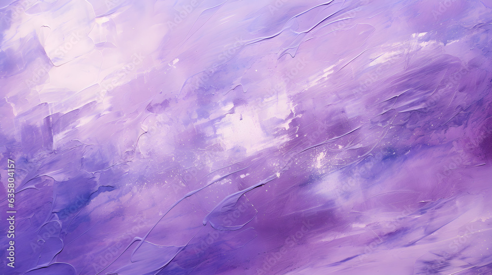 Abstract oil painting background. Purple color texture. Brushstrokes of paint.