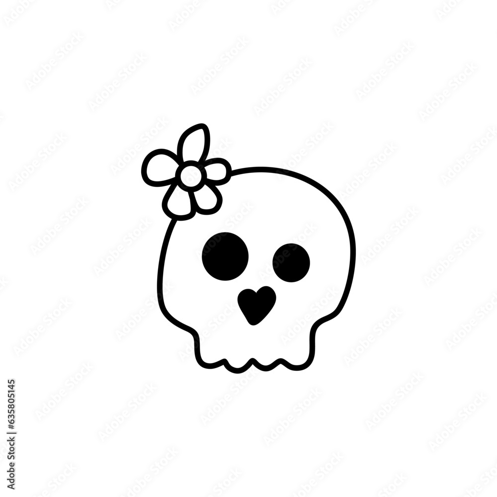 skull cartoon vector skull cartoon vector