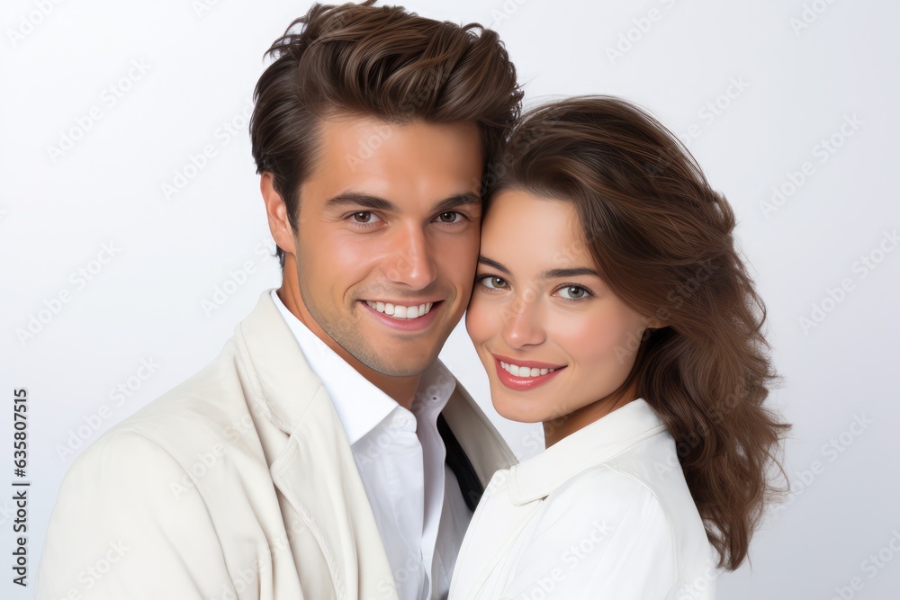 A beautiful couple posing for a picture. A fictional character Created By Generated AI. A beautiful couple posing for a picture. A fictional character Created By Generated AI.