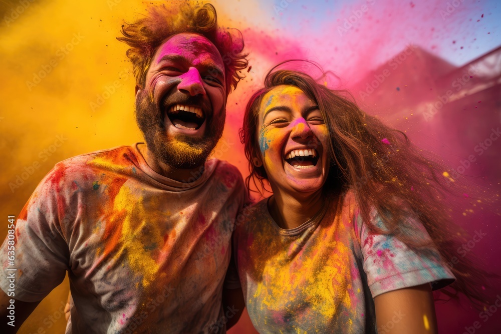 Colorful Laughter - A Bright Smile on Their Faces. A fictional character Created By Generated AI. Colorful Laughter - A Bright Smile on Their Faces. A fictional character Created By Generated AI.