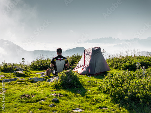 Wild Camping on the top of a Mountain in Austria