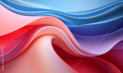 Colourful abstract wave. Dynamic abstract composition illustration. Design element for web banners, posters and flyer.
