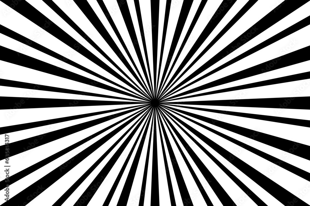 Sunburst Pattern Background. Rays radial star burst. Vector Illustration
