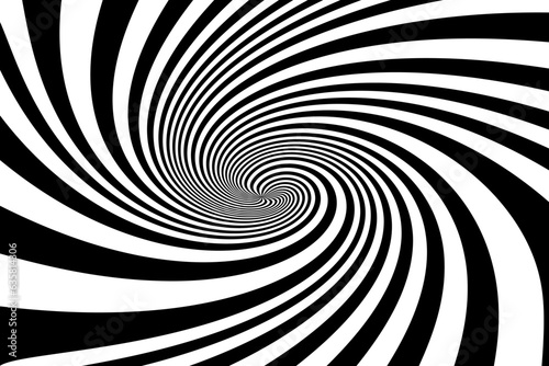 Swirling spiral radial pattern background. vector illustration
