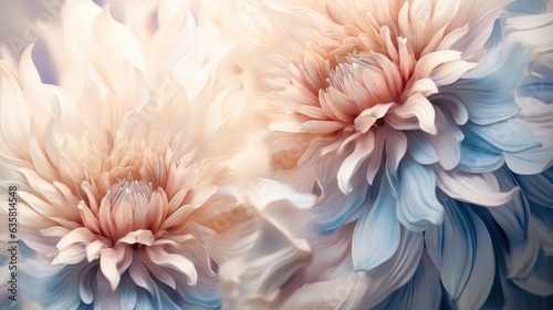 Abstract floral design in pastel colors for prints, Postcards or wallpaper.