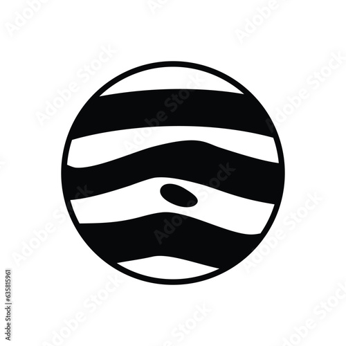 jupiter icon vector stock illustration.