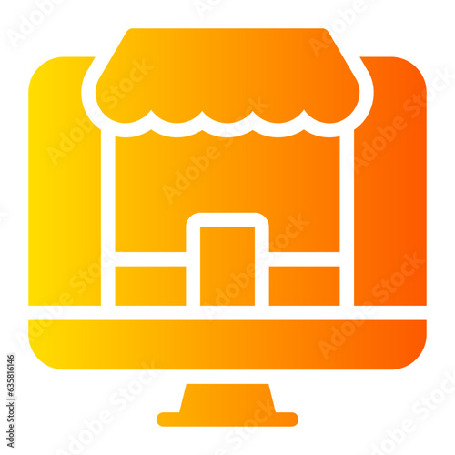 online store gradient icon
