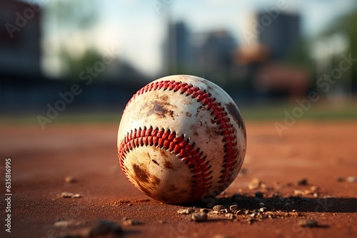 Retro baseball scene Aged background resonating with vintage sportsmanship and classic allure Generative AI