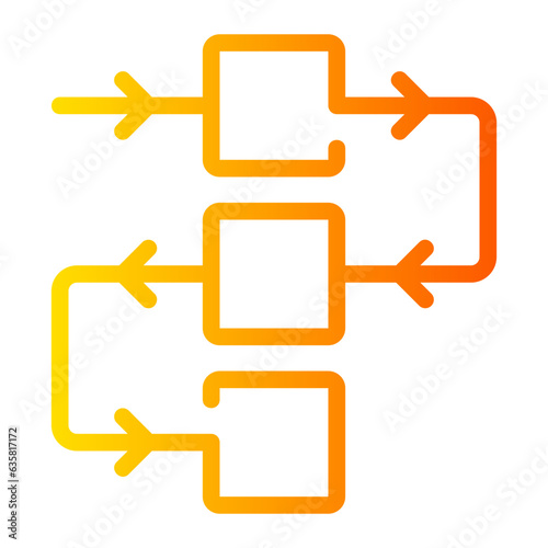 workflow gradient icon