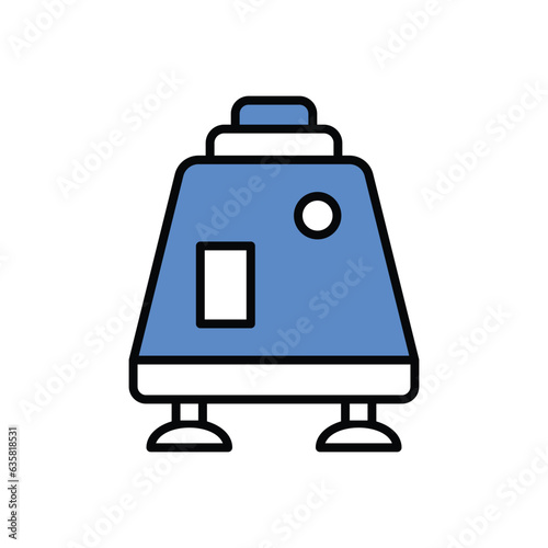 space capsule icon vector stock illustration.