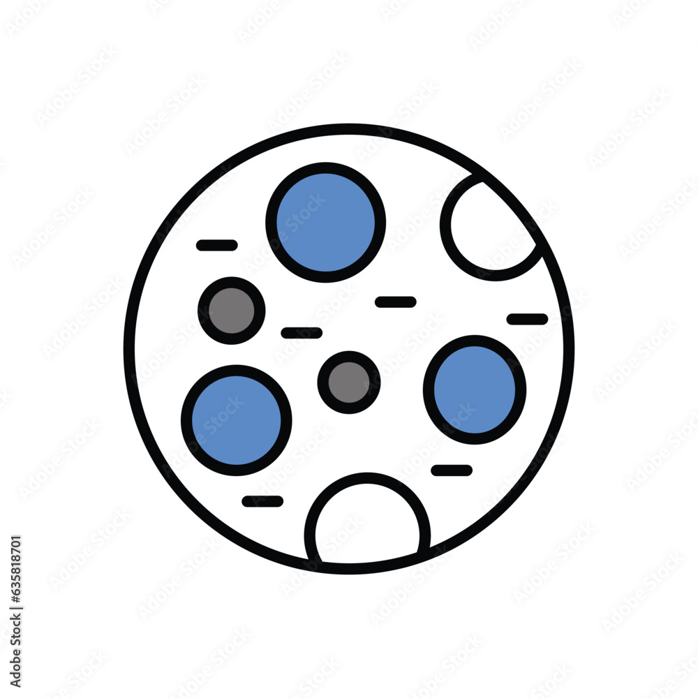 Fototapeta premium moon phase icon vector stock illustration.