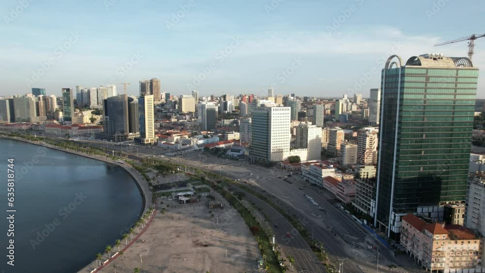Angola Luanda city an air show of the stunning Luanda bay capturede by the lens of a drone. Angola Luanda city an air show of the stunning Luanda bay capturede by the lens of a drone.