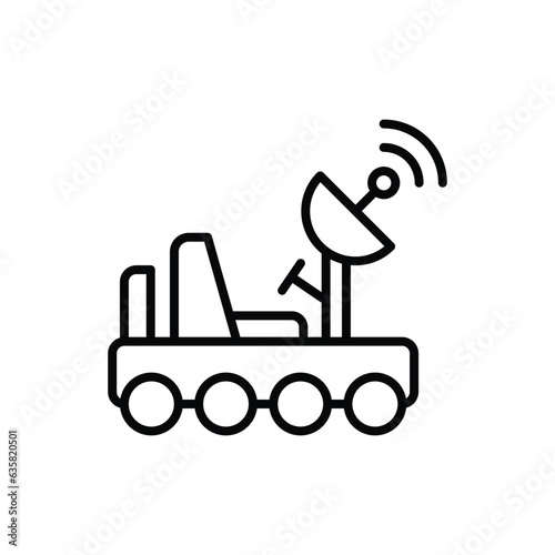 moon rover icon vector stock illustration.