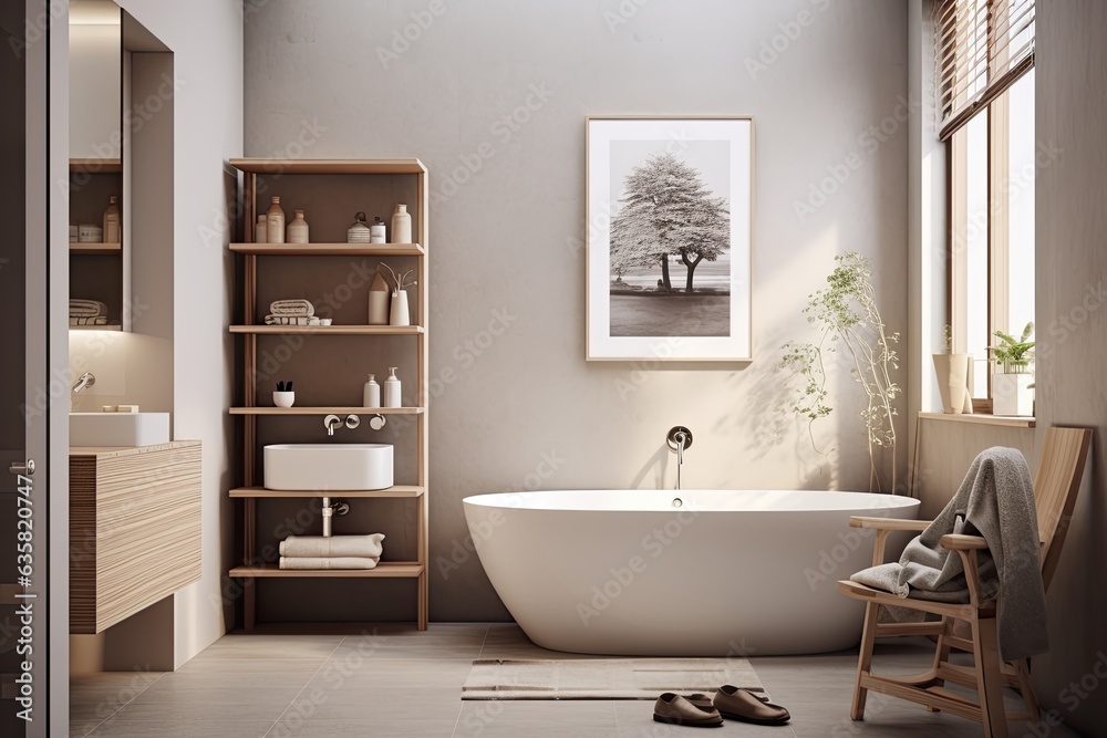 Contemporary Scandinavian inspired bathroom design