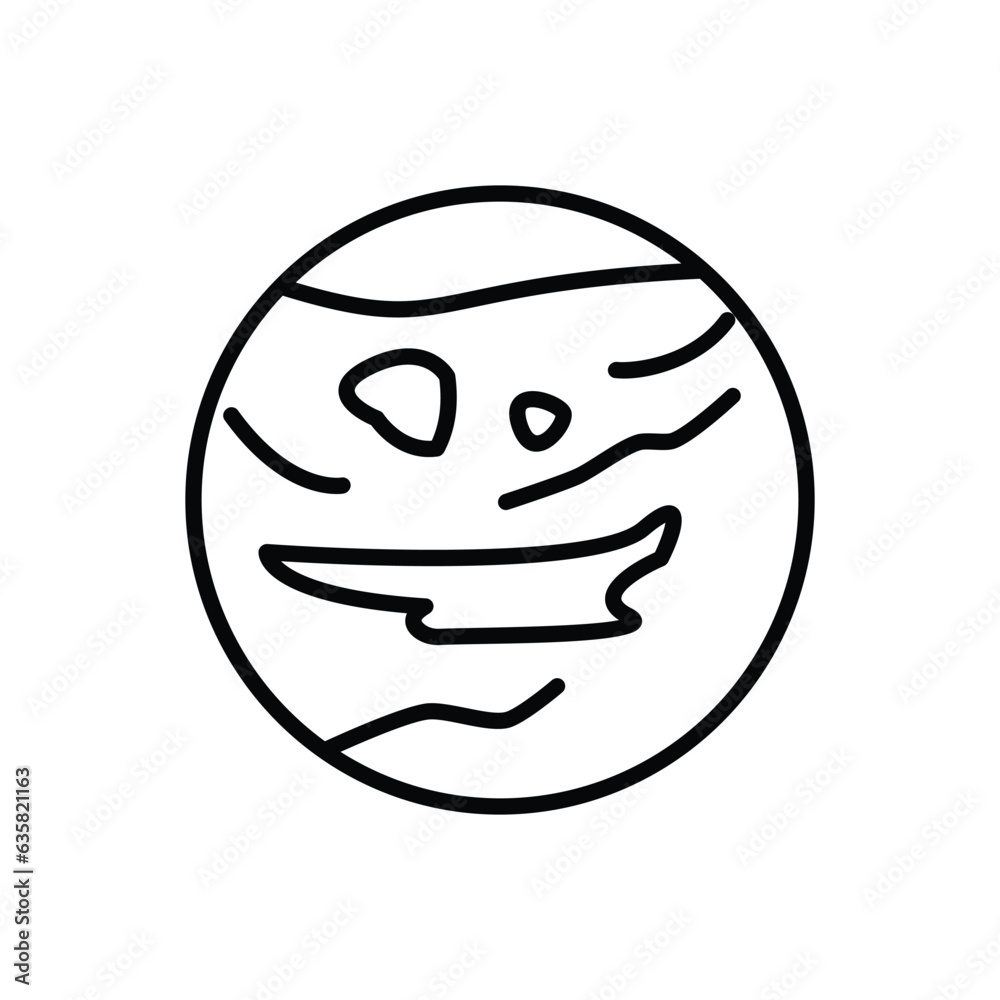 Obraz premium moon icon vector stock illustration.