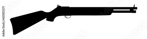 Rifle shotgun. Weapon for military and hunting