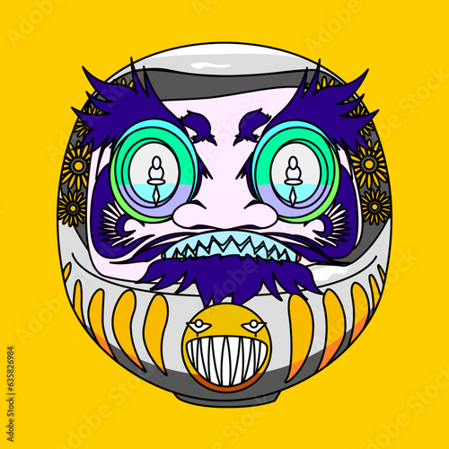 カラフルだるま（colorful Daruma）(ai)