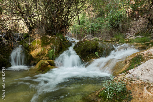 The Guadalquivir river as it passes through the Utrero cerrado  in the Cazorla  Segura and Las Villas mountains. Jaen. Andalusia. Spain.