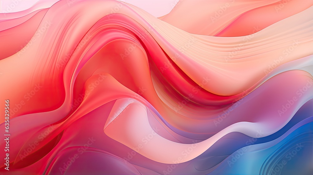 Fluid plastic layers in gradient symphony Fluid plastic layers in gradient symphony