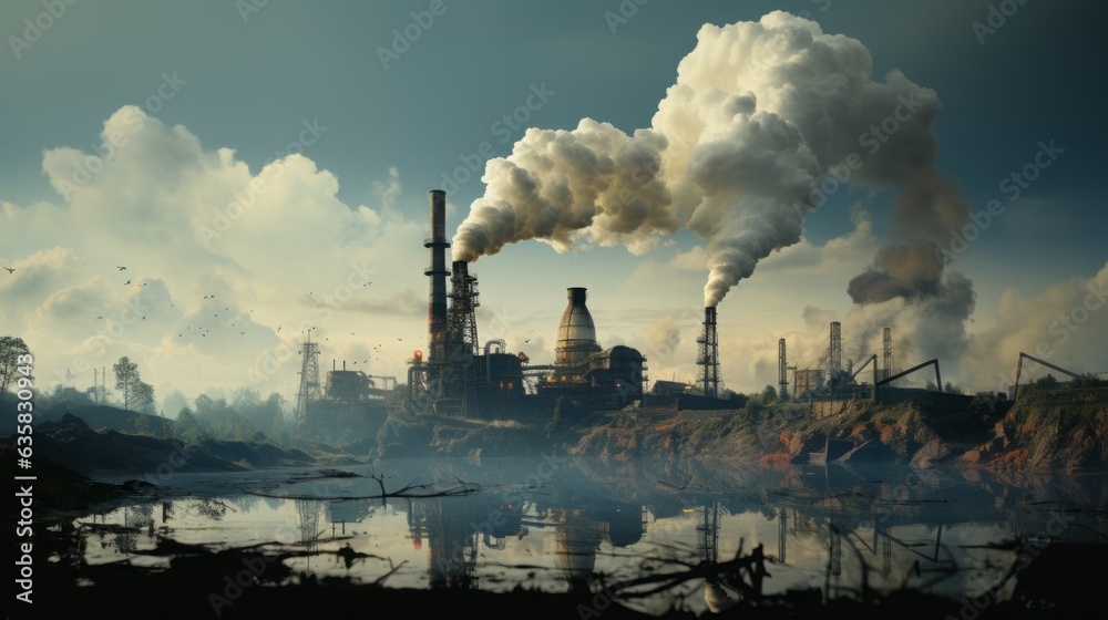 Environmental Impact of Industrial Processes: Examining Pollution, Smoke, and Smog in Today's Industrial Landscape, generative AI