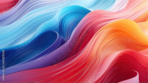 Plastic waves in a gradient river of colors