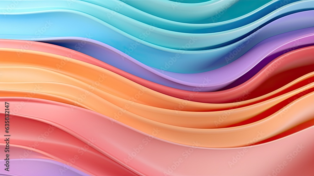 Wavy plastic layers in seamless gradients Wavy plastic layers in seamless gradients