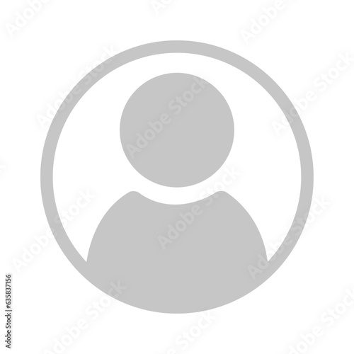 Vector flat illustration in grayscale. Avatar, user profile, person icon, gender neutral silhouette, profile picture. Suitable for social media profiles, icons, screensavers and as a template.
