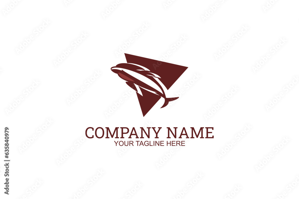 Dolphin animal Company Logo Vector Illustration. Suitable for business company, modern company, etc. Dolphin animal Company Logo Vector Illustration. Suitable for business company, modern company, etc.